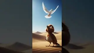 A lovely story of a bird and pigeon #shorts #ai #bird #trending 