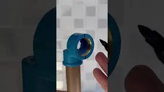 Fa&ccedil;a rosca no tubo sem uma ferramenta #dicas #diy #tecnica #pvc #tubo
