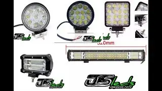 Faróis de milha LED 12/24V