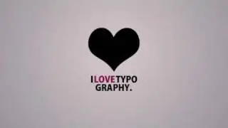 I love typography - short kinetic typography animation / reasonar.com