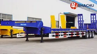 Bhachu Low Bed Trailer | 3 Axle 80 Ton Lowbed Semi Trailer for Sale In Kenya