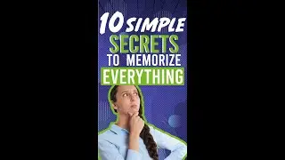 10 Simple Secrets To Memorize Everything 💭 #shorts