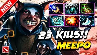 Dota 2 MEEPO Gameplay | x23 Kills! MEEPO DOTA 2 Gameplay | Meepo Carry Build Pro Gameplay Guide 7.39