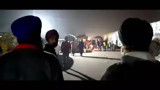 Delhi Singhu Border Night status