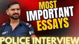 Most Important Essays for Police Constable Interview #police #interview