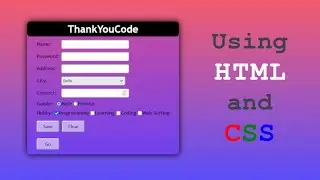 Create beautiful form design in HTML & CSS