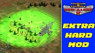 Red Alert 2 | Extra Hard Mod | Alaskan Outback Desolation  | 1 vs 7 brutal ai