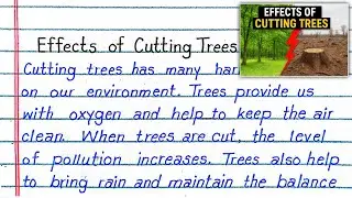 Essay on Effects of Cutting Trees in English | Save Trees Save Earth