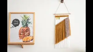 Weave|Diy weaving wall hanging tutorial #10