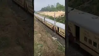 GHOSTY TRACK SOUND 💨.  Utkrisht railway old Icf rakes at 110kmph - 2023 video #railway #train