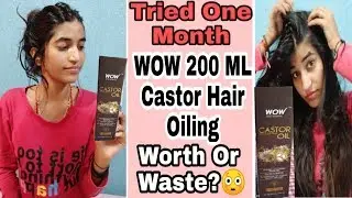 Tried 😲One Month Wow Castor Oil On Hair| Wow Castor Oil Review & Benefits|Haircare Style Sceret