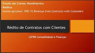 IFRS 15 Rédito de Contratos com Clientes