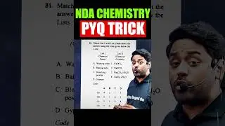 NDA Chemistry Pyqs TRICK!😱 #nda #ndaexam #nda2025 #ndapyq #ndascience #shorts