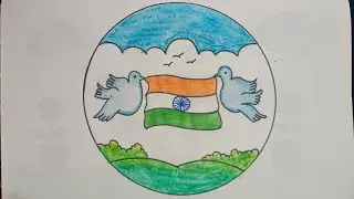 Republic Day Drawing Easy/Republic Day Poster Drawing/Republic Day Drawing Easy For Beginners 
