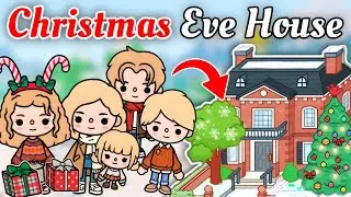 Aesthetic Maple Avenue Christmas family house + Christmas gifts! 😱 [ Full toca house gameplay ]