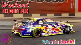 WE ARE BACK! -- She is Shredding the RC Drift Track ( Weekend RC Drift Fun )