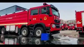 Heavy water tank fire truck