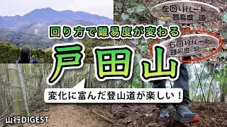 【戸田山】選べるコース→易しいルートから登ってみた【初心者・リハビリ登山に最適🔰】