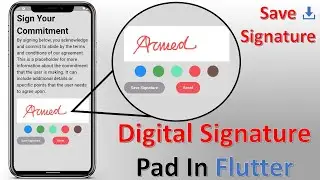 Flutter Signature Pad | Flutter Save Digital Signature | Syncfusion Flutter Signature Pad