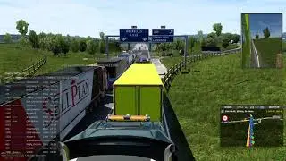 Euro Truck Simulator 2 multijoueur coincé les embouteillages entre Calais et la Belgique a suive🚛🚛⤵️