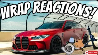 Family Reacts to My BMW M3 INSANE Car Wrap TRANSFORMATION !!!