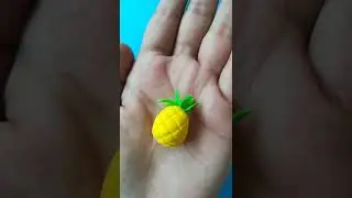 Pineapple | Clay art #shorts