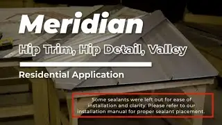 Meridian Metal Panel Hip Trim, Hip Detail, Valley - Standing Seam | McElroy Metal