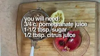 Simple Microwave Dessert Topping | Pomegranate Seed Removal #pomegranate #desserttopping #easyrecipe