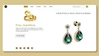 Design a Luxury Jewellery Website 💍 | Step-by-Step HTML/CSS Tutorial | mzcode01#website #coding #css
