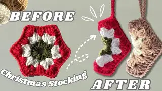 How To Crochet Christmas Stocking | 15 Minutes Beginners Friendly