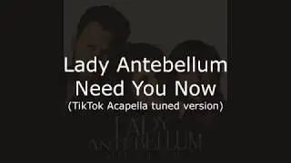Need You Now Tiktok Acapella version | FeelMe