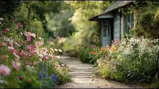 Cinematic Spring Garden Journey with Gentle Piano & Strings