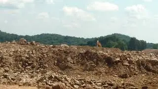 Blasting rock in kersey, pa