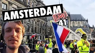 LIVE: Amsterdam Yellow Vest Protest Rave?!? IRL!!😱(April 6, 2019)