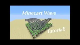 Minecraft/ How to make a 3D Minecart Wave [Tutorial]
