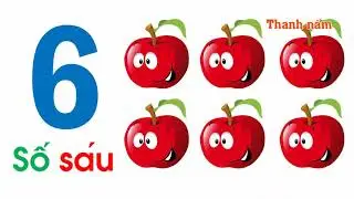 B&eacute; học số 6 | Dạy b&eacute; học đếm số 6 - Thanh nấm