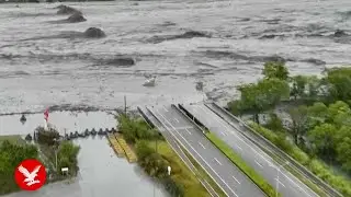 Super Typhoon Ragasa destroys bridge in new drone footage
