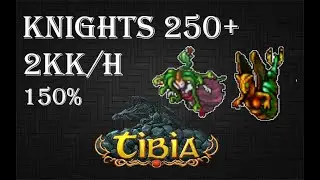 Tibia | Goroma Medusas & Serpents Spawns | Knights 250+ | 2kk/h (150%) | 75 Charms