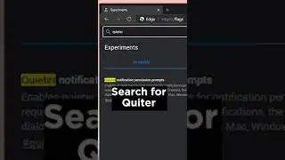Enable Quieter Notifications in Microsoft Edge | Short Video | Subscribe for More Tips