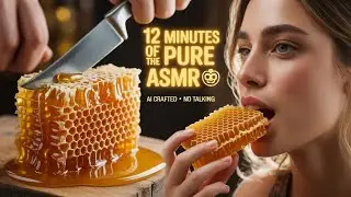 12 Minutes of Ultimate Honey ASMR 🍯 | Cutting, Eating, Crunching Sounds