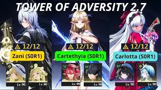 (TOA 2.7 RESET) Zani | Cartethyia | Carlotta - (All Bosses Clear) | Wuthering Waves