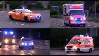 [Ausströmendes Gas] Einsatzfahrzeuge auf Alarmfahrt in Bensheim am 20.04.2019