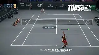 Top Spin 2K25 - Carlos Alcaraz BAGELS Jannik Sinner At Laver Cup San Francisco (PS5)