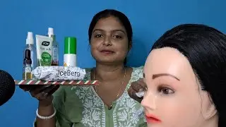 ASMR Relaxing Remove Mannequin Make-up and Skincare