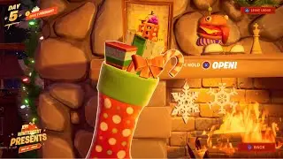 Search Holiday Stockings in the Winterfest Cabin *LOCATION* Winterfest Challenges (Fortnite)