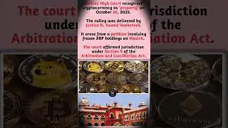 Crypto is Now 'Property' in India 😲! Madras High Court's Historic Move! #gk #viral #news #shorts