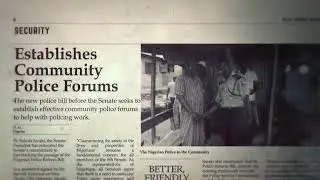 Nigerian Police Reform Bill Advert- English