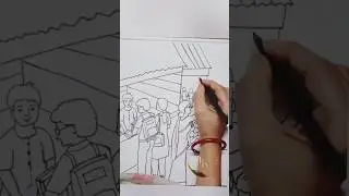 Book fair 2024#bookfair drawing easy# বই মেলা ২০২৪#shorts