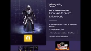 Destiny 2 Twitch Prime de Agosto 2020