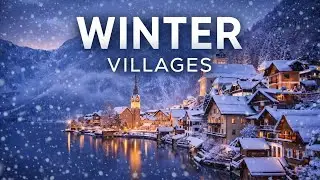 Most Magical Winter Villages in Europe ❄️ Snowy Fairy-Tale Towns | 4K Relaxing Travel